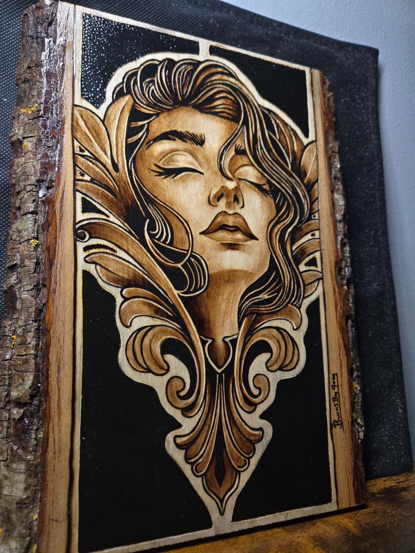 "Soft Decay" Woodburning