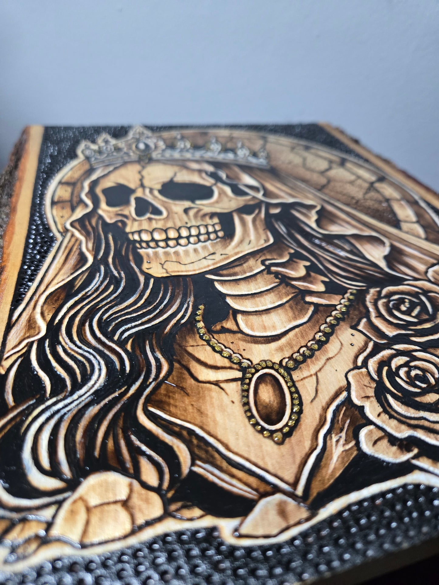 Crowned Queen Woodburning