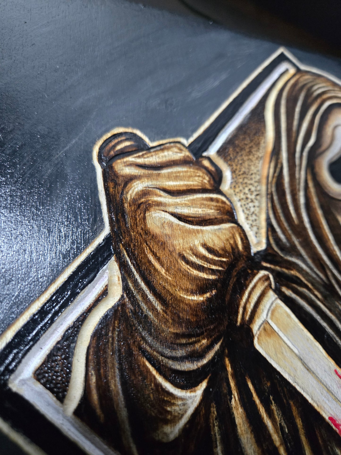 Masked Slasher Woodburning