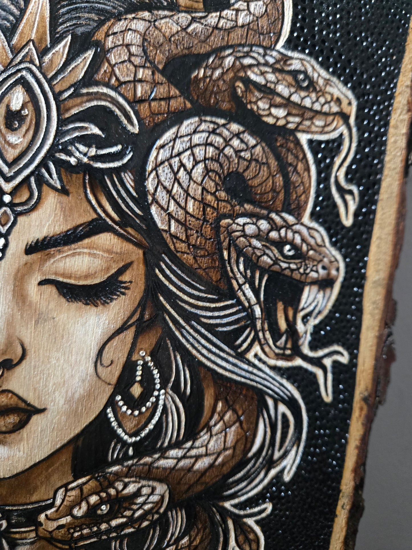 Medusa Woodburning