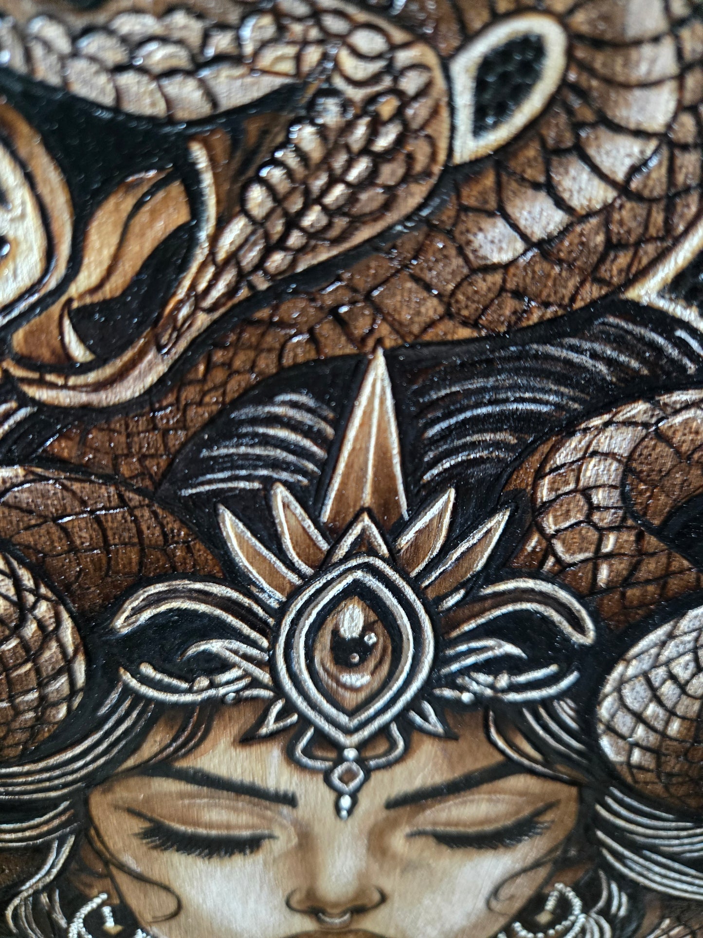 Medusa Woodburning