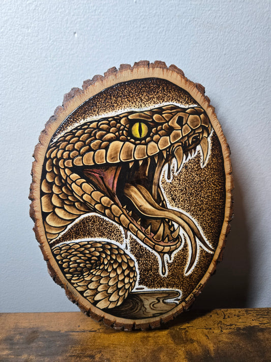 Snake Woodburning