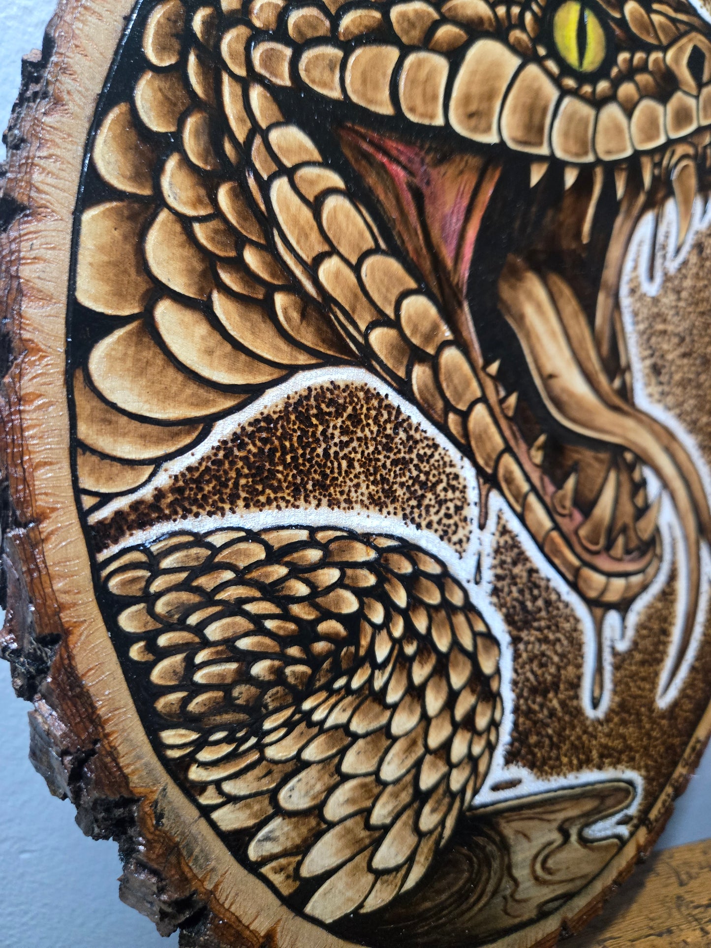 Snake Woodburning