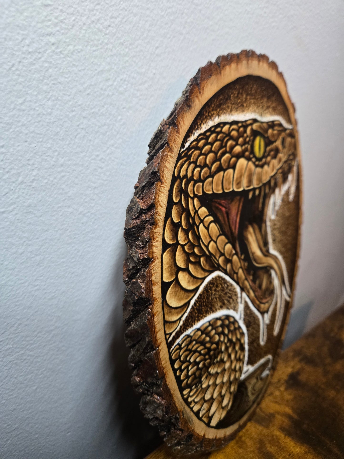 Snake Woodburning