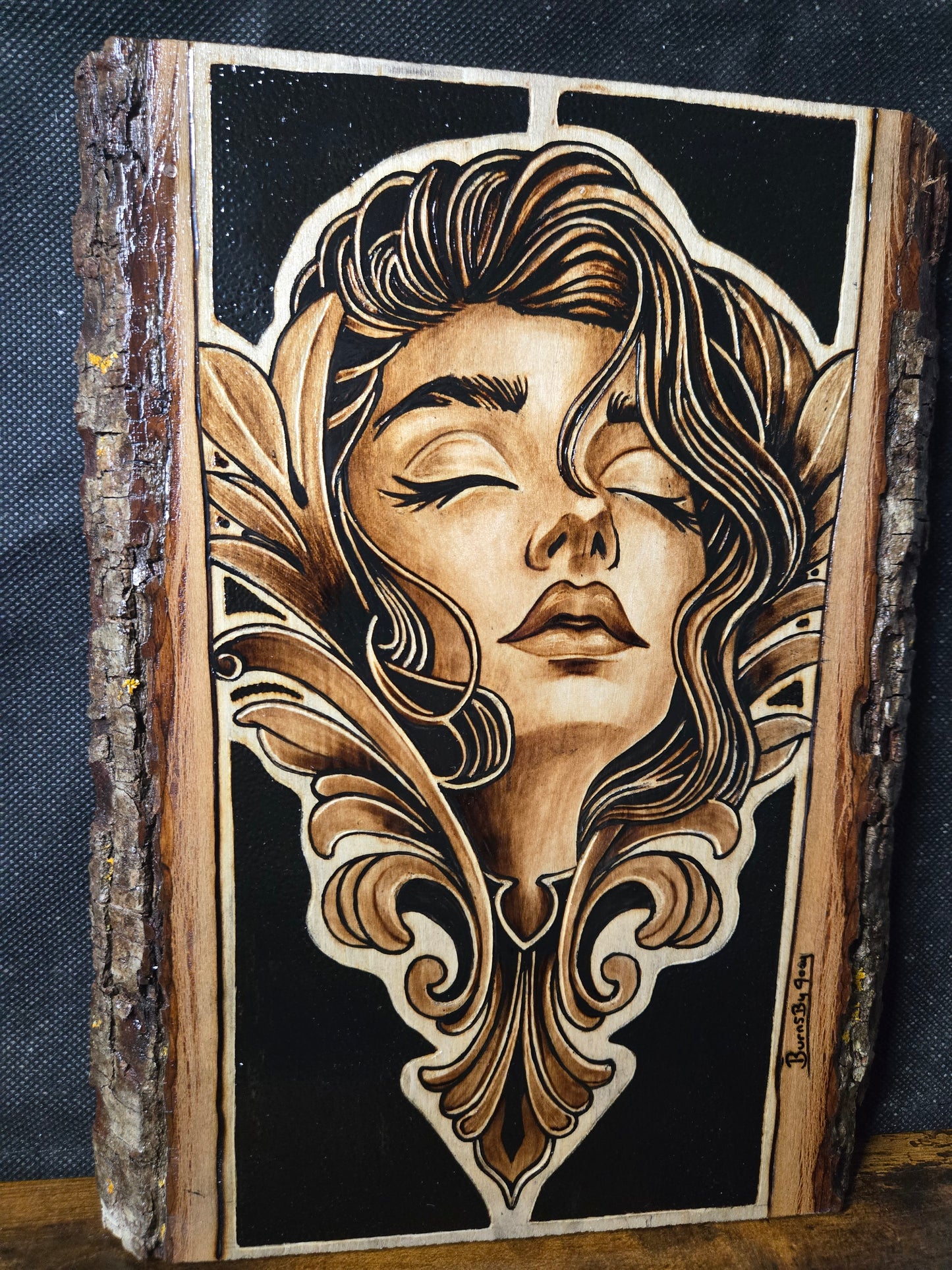 "Soft Decay" Woodburning