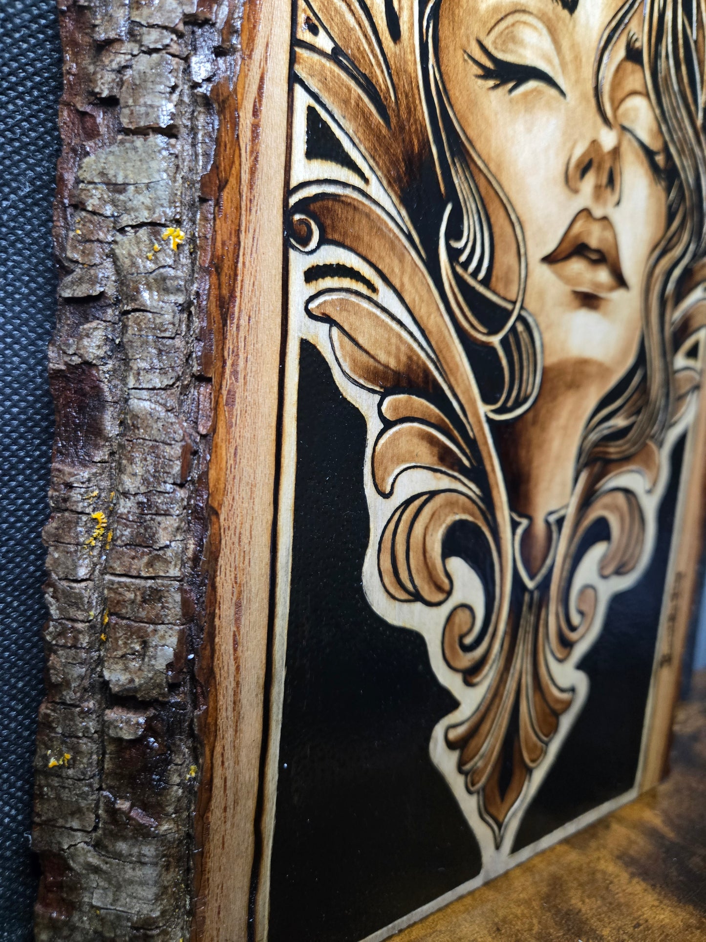 "Soft Decay" Woodburning