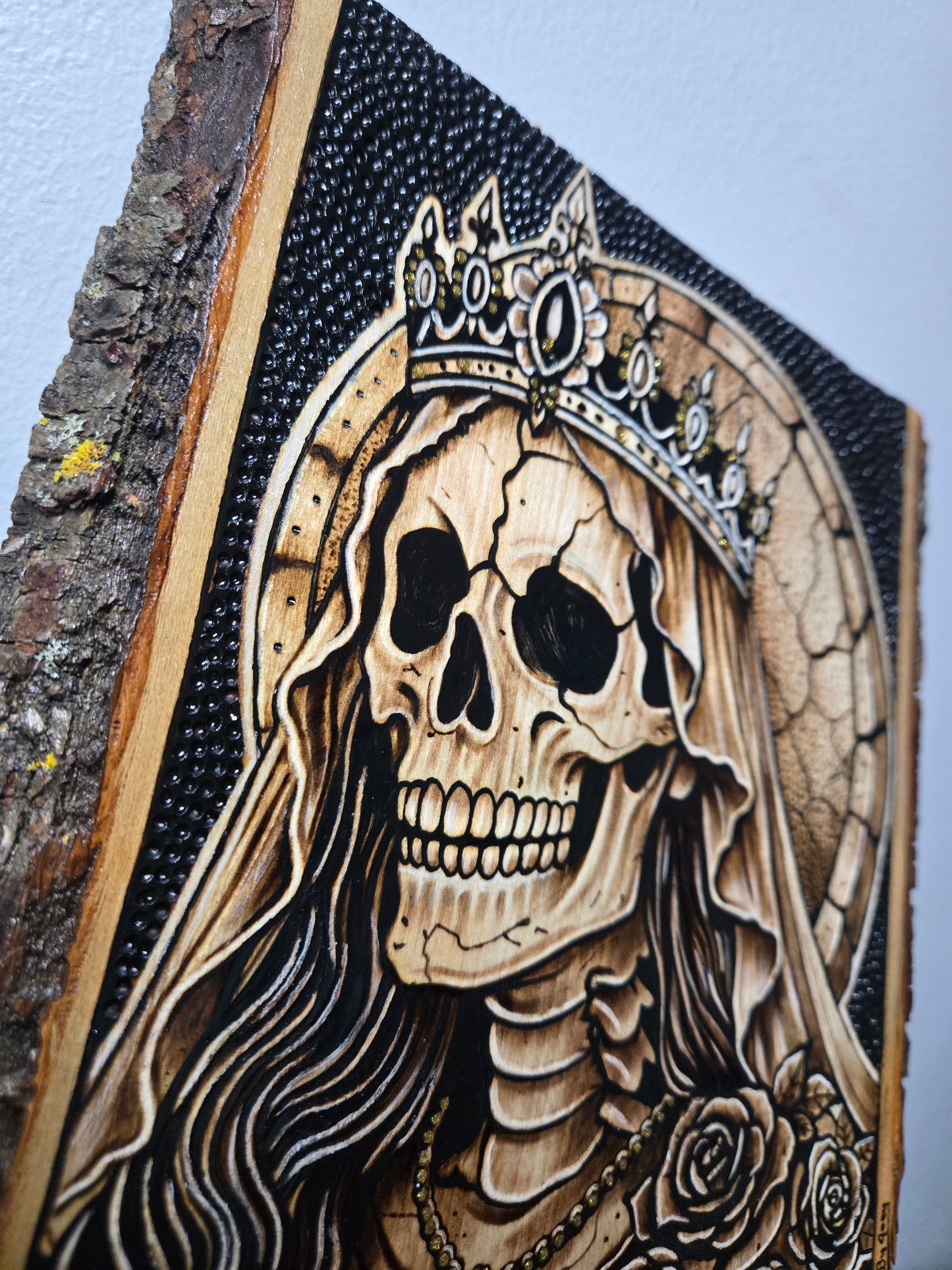 Crowned Queen Woodburning