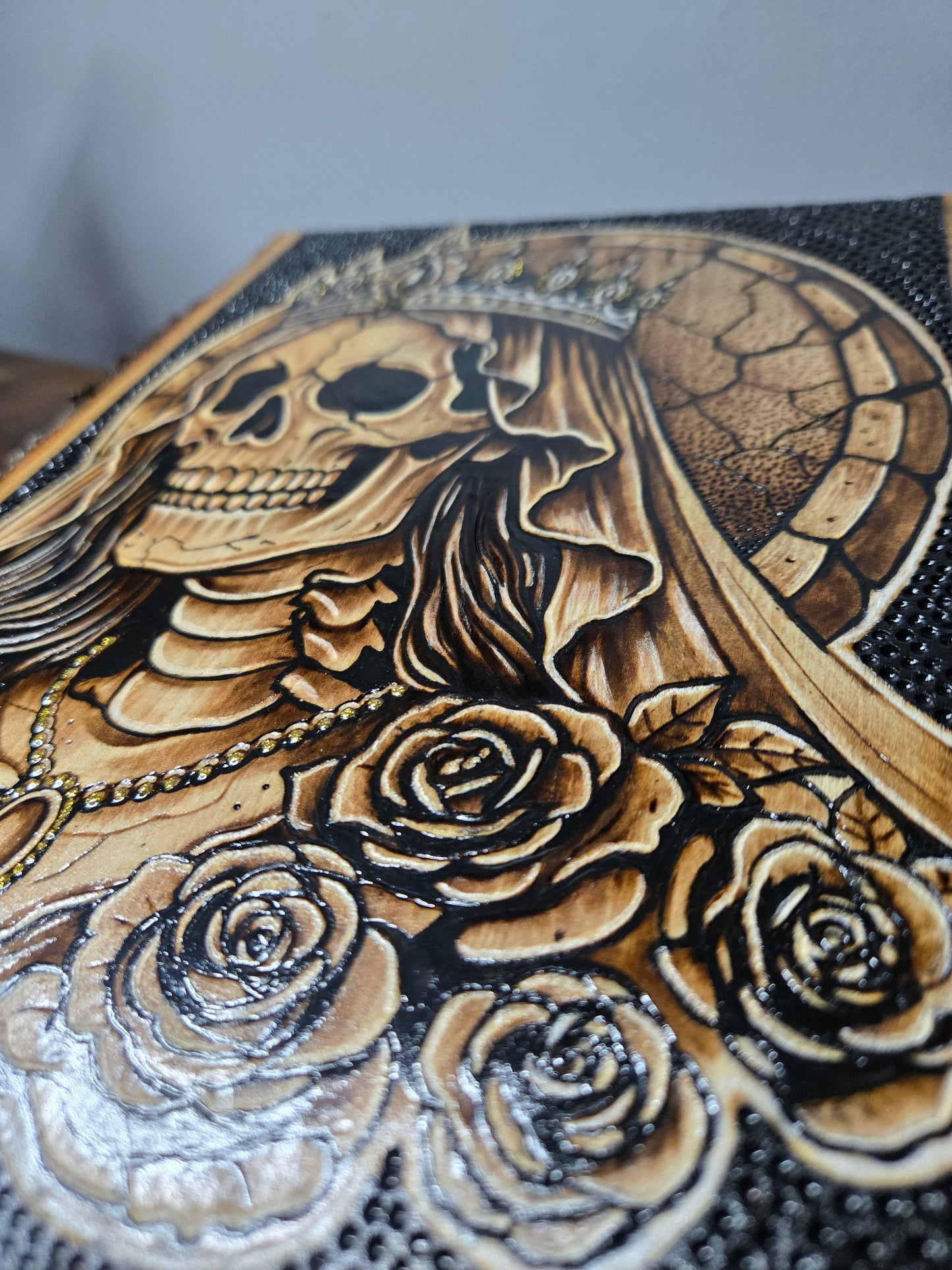 Crowned Queen Woodburning
