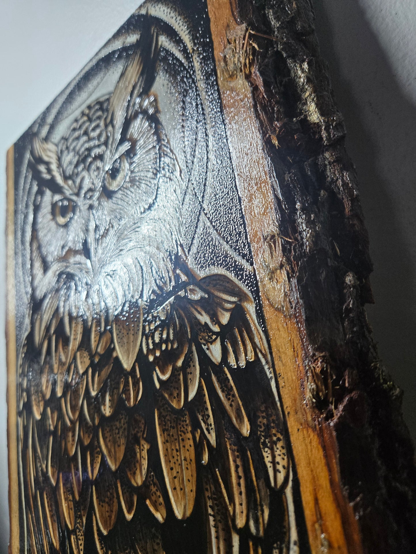Owl Guardian – Original Woodburn Art