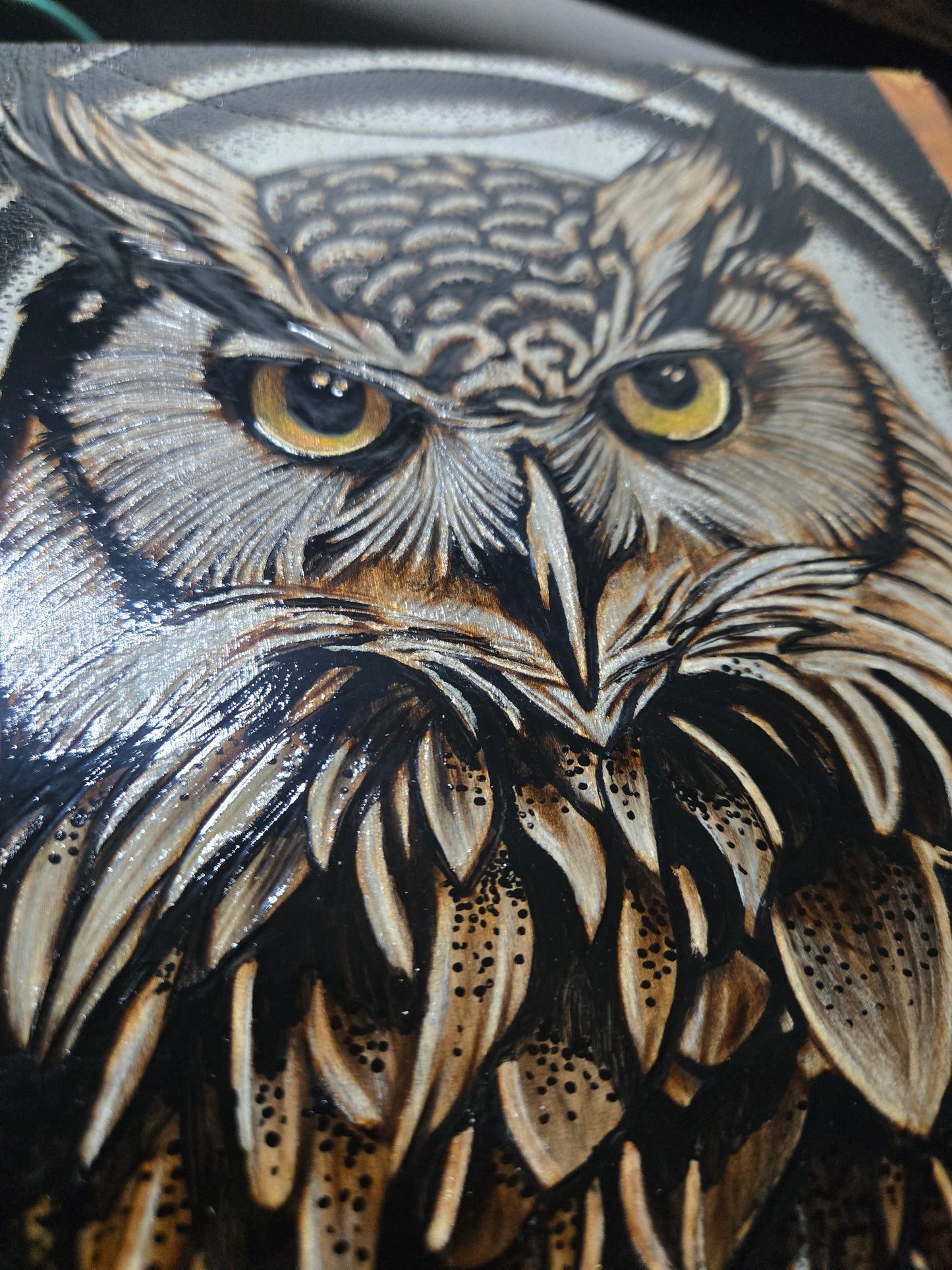 Owl Guardian – Original Woodburn Art