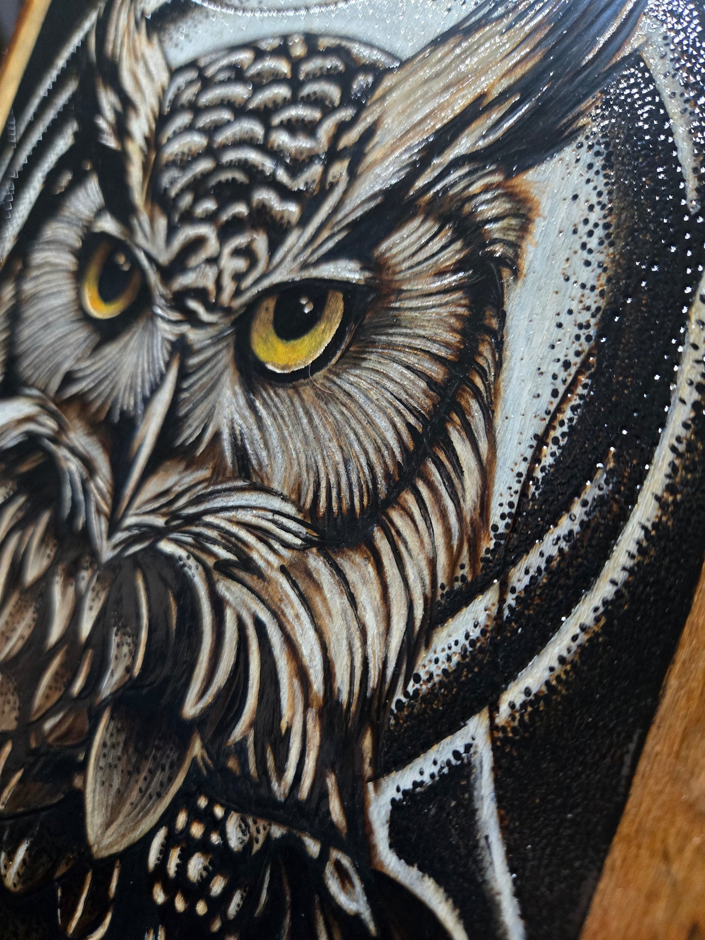 Owl Guardian – Original Woodburn Art