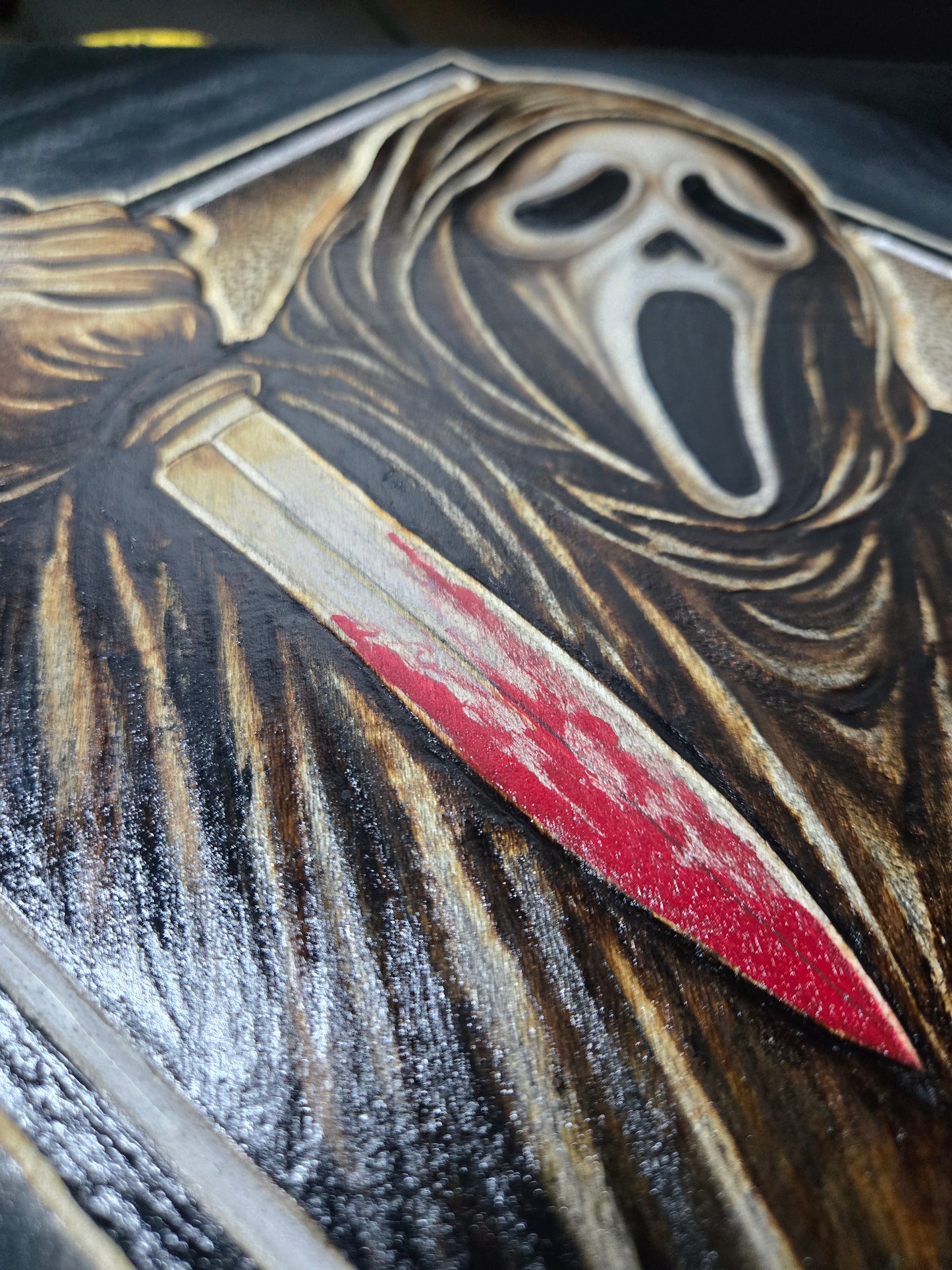 Masked Slasher Woodburning