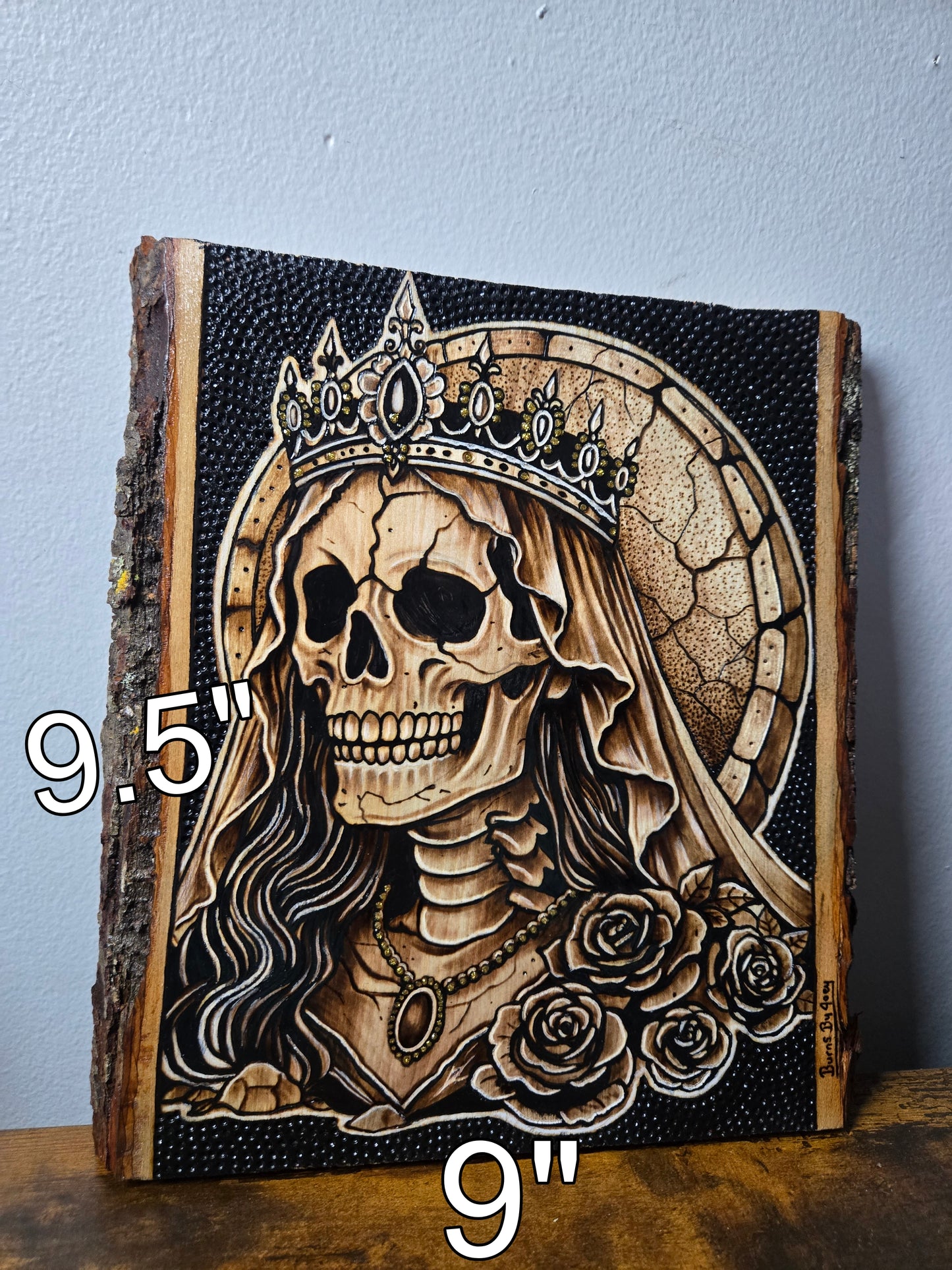 Crowned Queen Woodburning