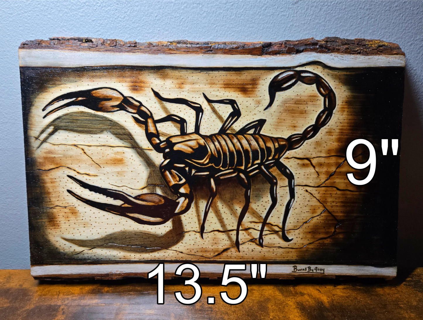 Scorpion Woodburning