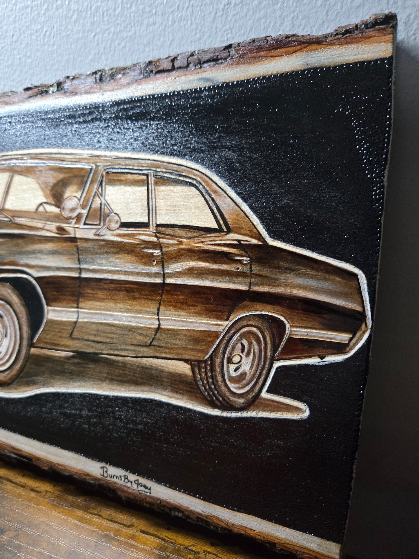 1967 Chevrolet Impala Woodburning