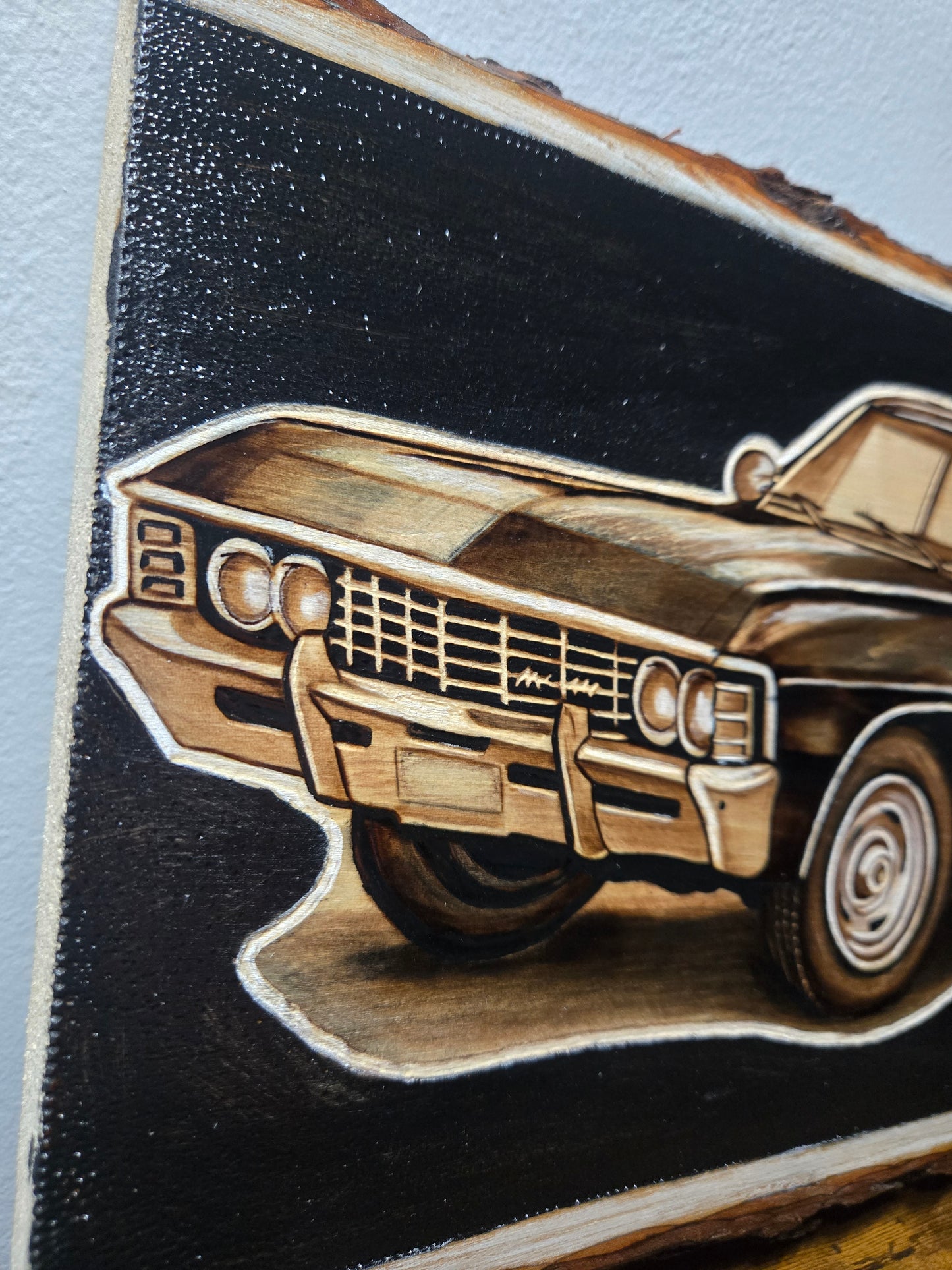 1967 Chevrolet Impala Woodburning