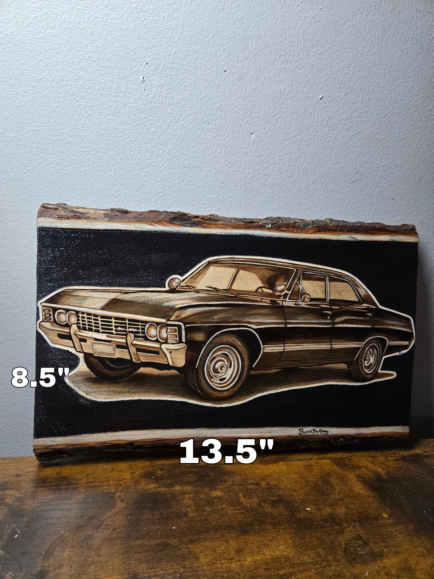 1967 Chevrolet Impala Woodburning