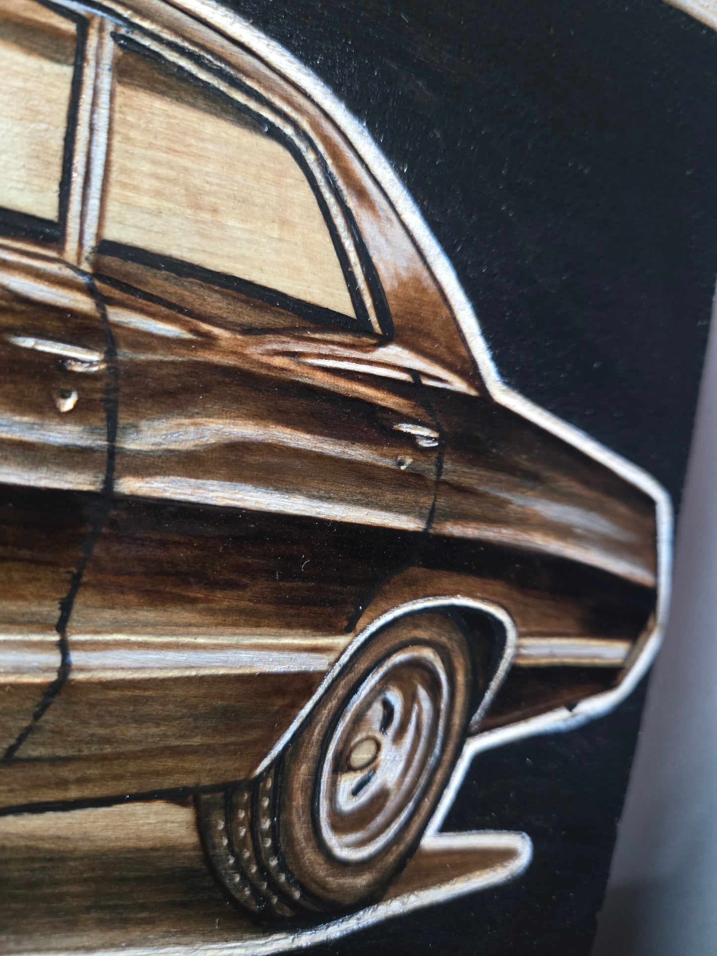 1967 Chevrolet Impala Woodburning