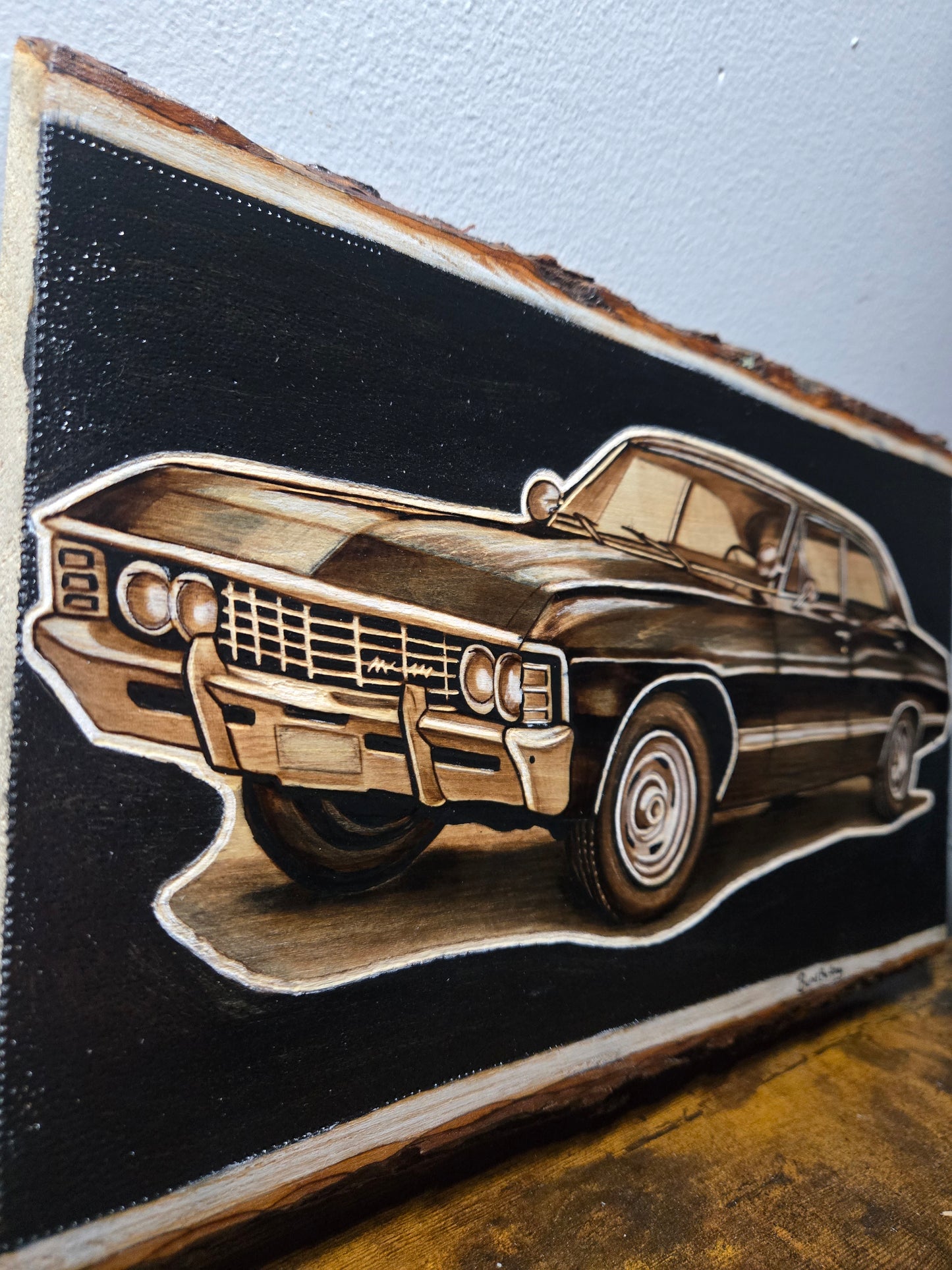 1967 Chevrolet Impala Woodburning