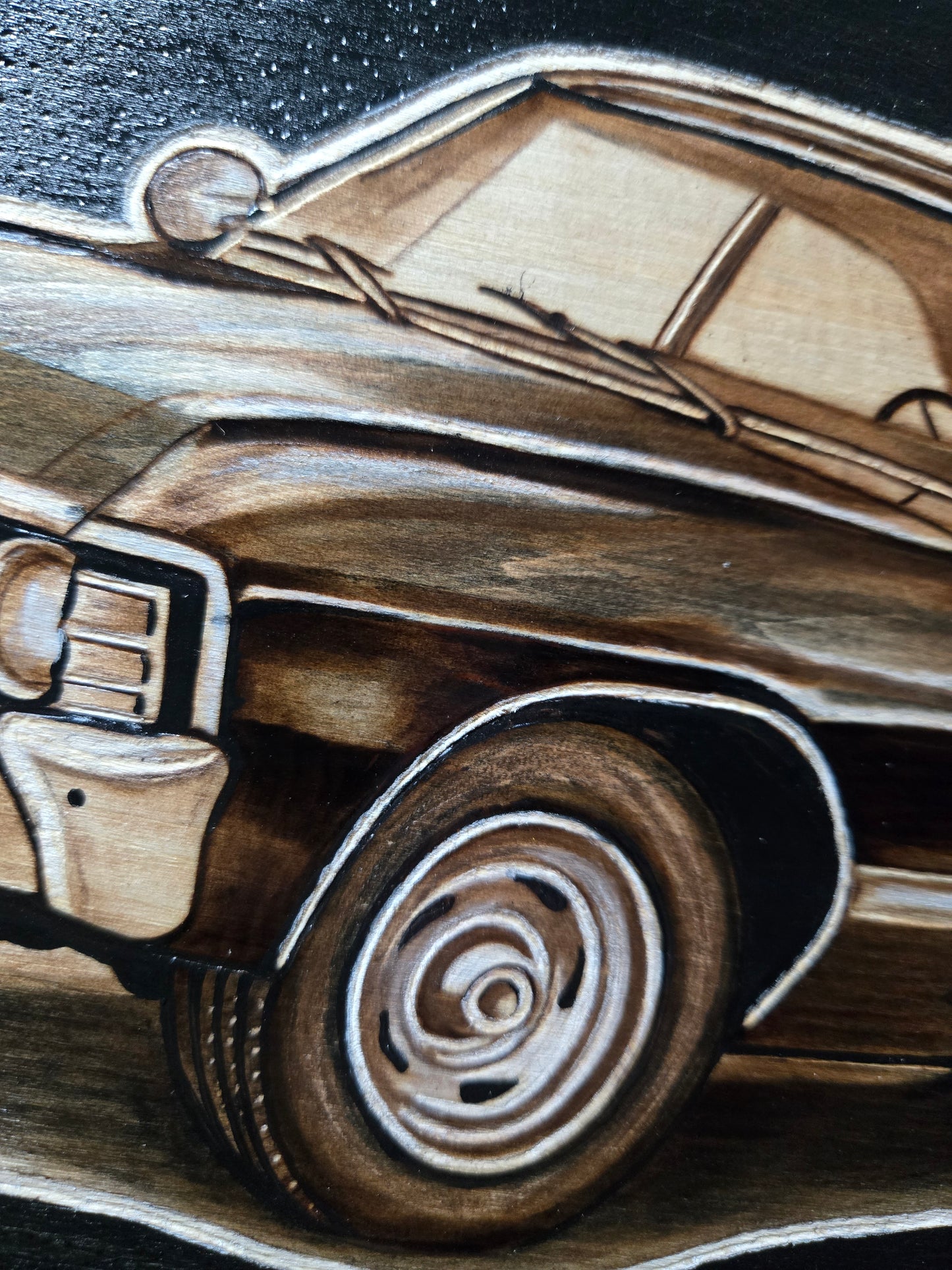 1967 Chevrolet Impala Woodburning